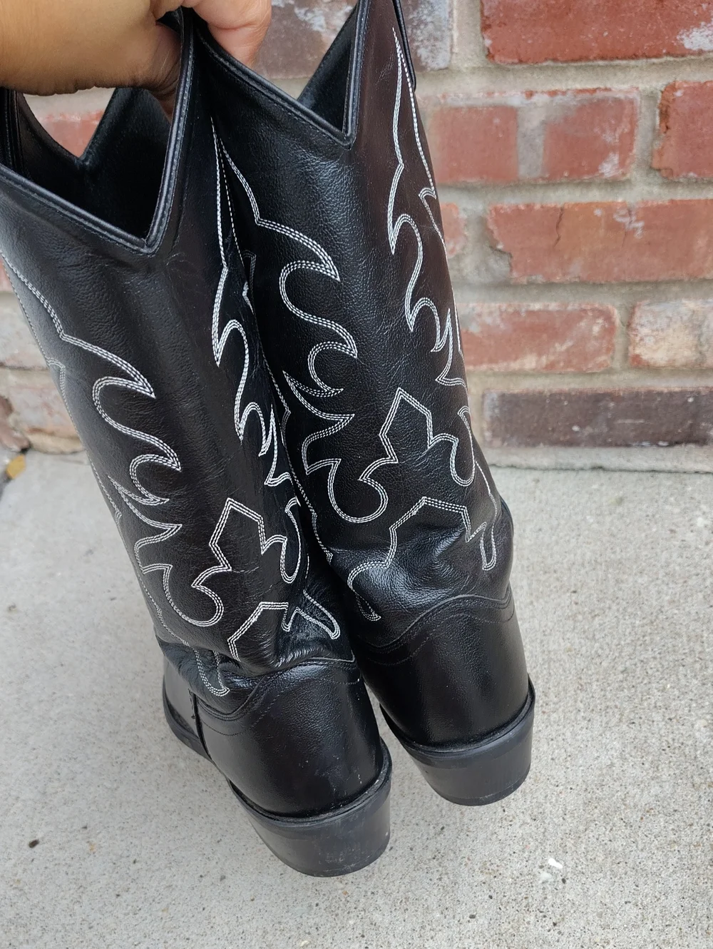 Old West Trucker Leather Western Work 13